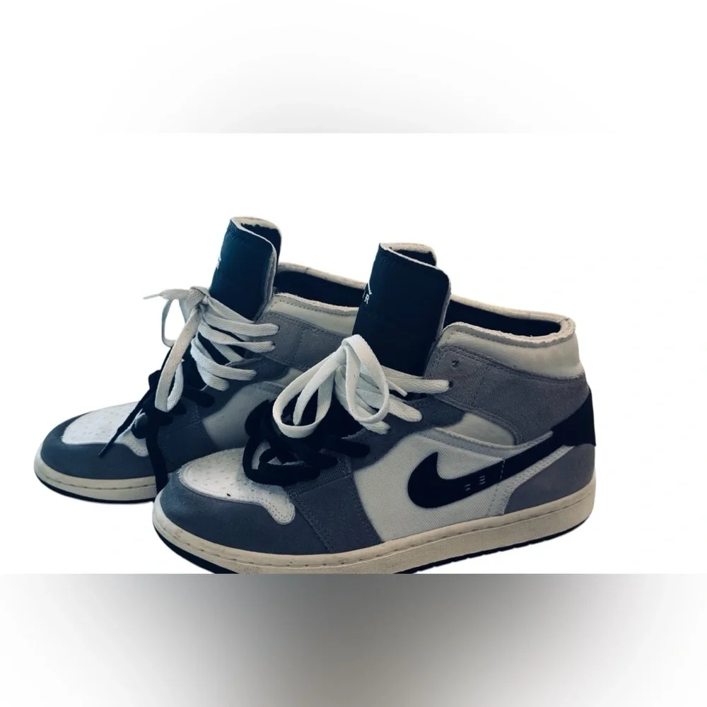 Nike Air Jordan 1 Mid DZ4136-002 Black White Grey Size 8.5 Men